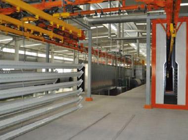 貨架噴塑流水線